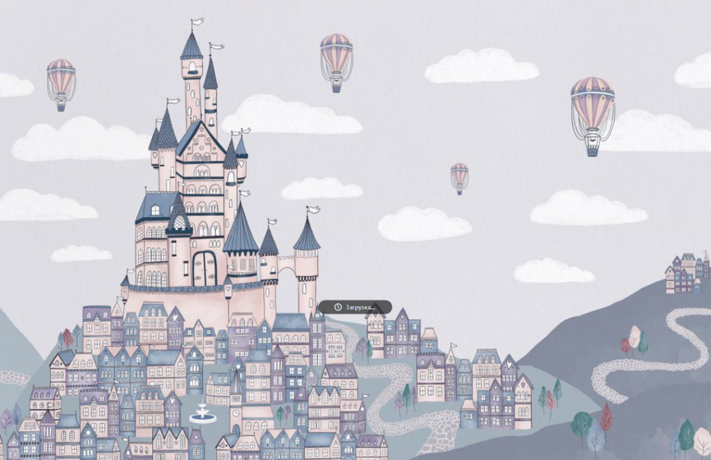 Фотообои  Сказочный замок для девочки