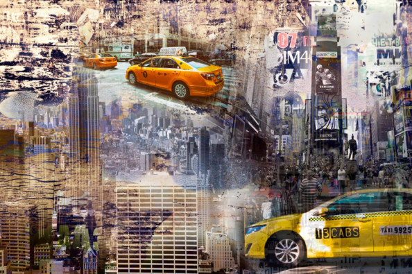 Фотообои Такси в мегаполисе