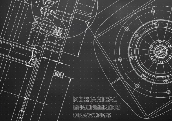 Фотообои Чертеж лофт